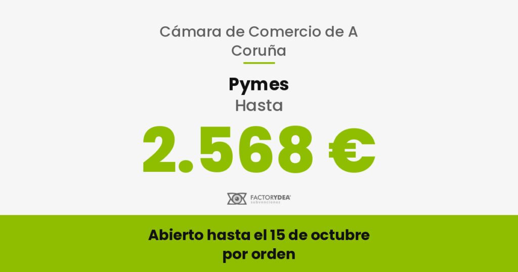 ayudas-pyme-cibersegura-2026-a-coruna-3 Pymes · Hasta 2.568 € · para implantar ciberseguridad, con un diagnóstico gratuito (Abierto hasta el 15 de octubre · por orden)