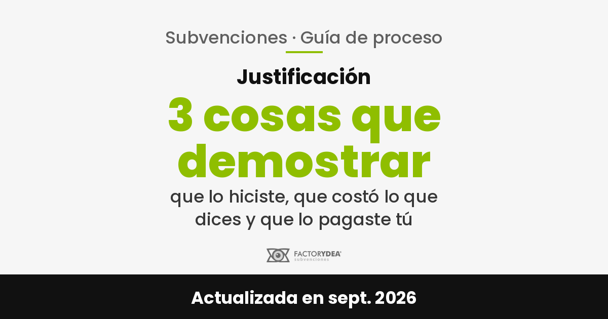 Subvenciones y ayudas como se justifica una subvencion paso a paso 1 - Subvenciones y ayudas
