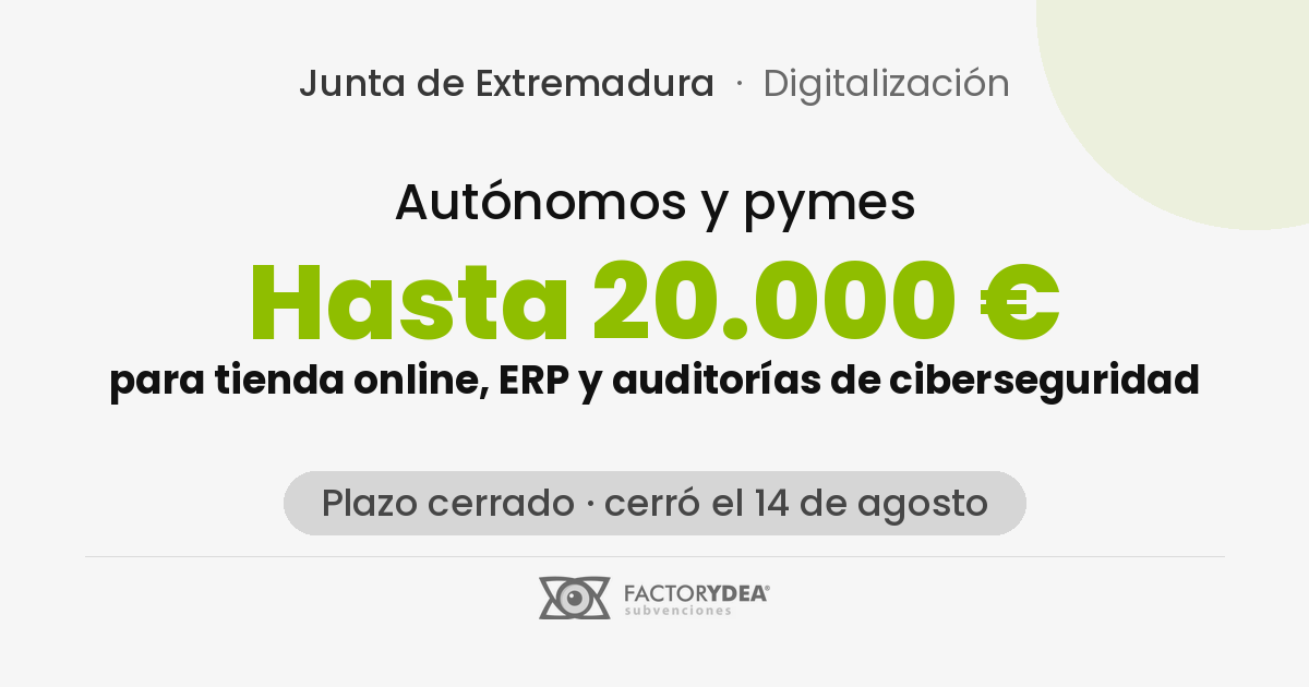 subvenciones digitalizacion pymes 2026 extremadura 2 - Home