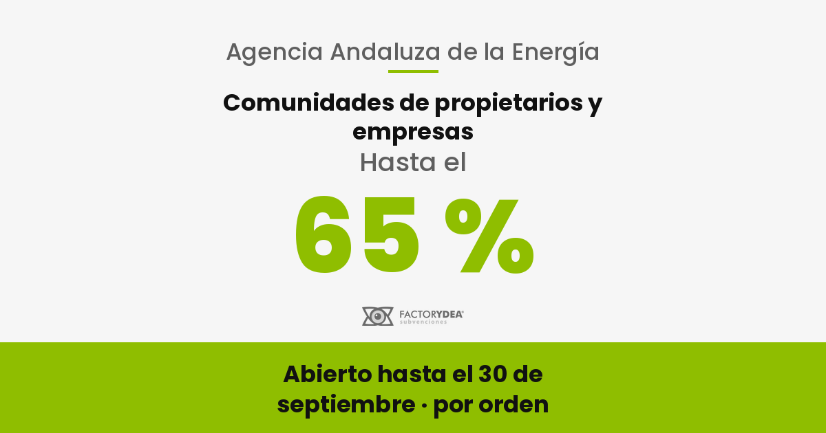 ayudas inea eficiencia energetica solar comunidades propietarios andalucia - Subvenciones y ayudas para empresas y aut&oacute;nomos