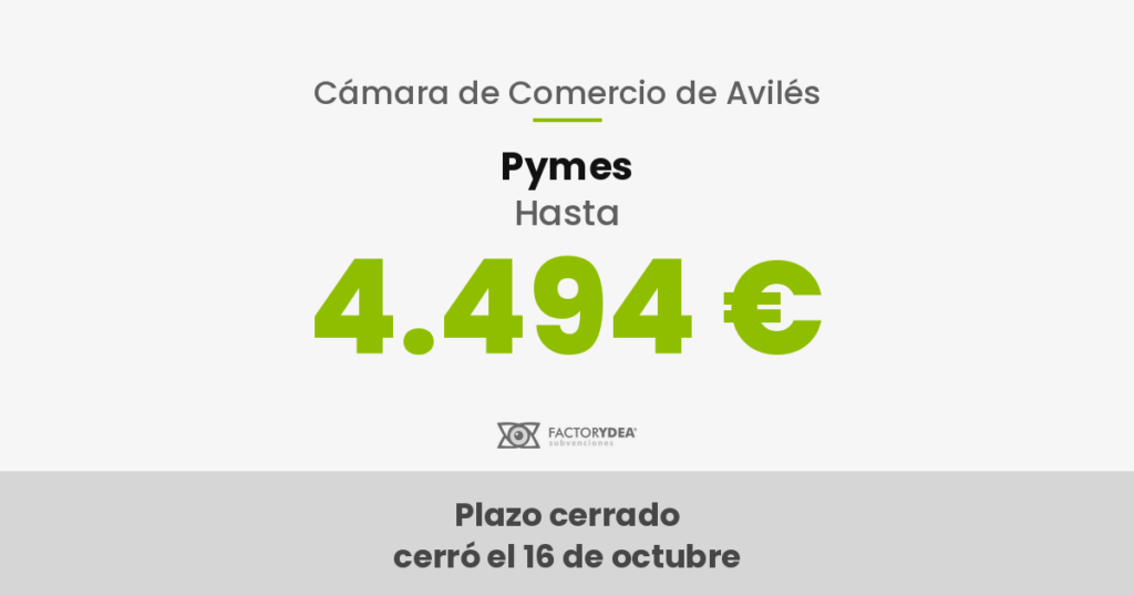Pymes · Hasta 4.494 € · para digitalizar tu empresa, con un diagnóstico gratuito (Plazo cerrado · cerró el 16 de octubre)